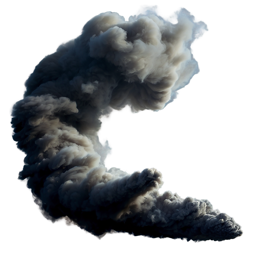 Black Smoke Plume Png Yrg60 PNG Image