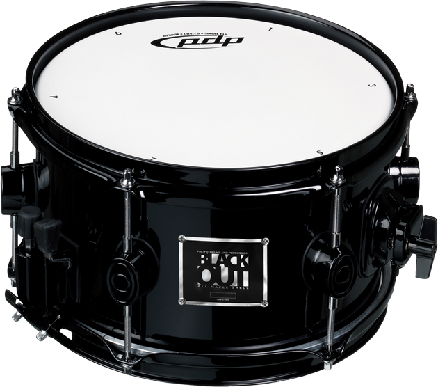 Black Snare Drum P D P Blackout PNG Image