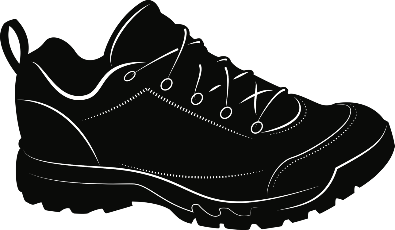 Black Sneaker Vector Illustration PNG Image