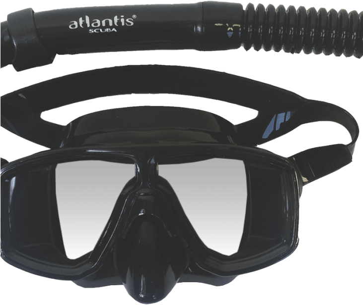 Black Snorkeling Mask Atlantis Scuba PNG Image