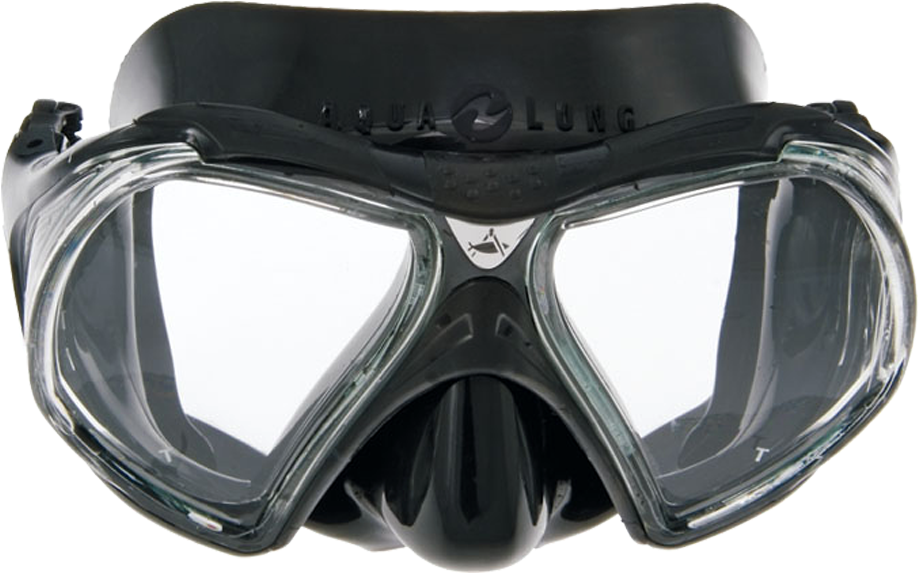 Black Snorkeling Mask Isolated PNG Image