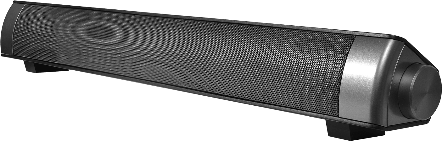 Black Soundbar Speaker PNG Image