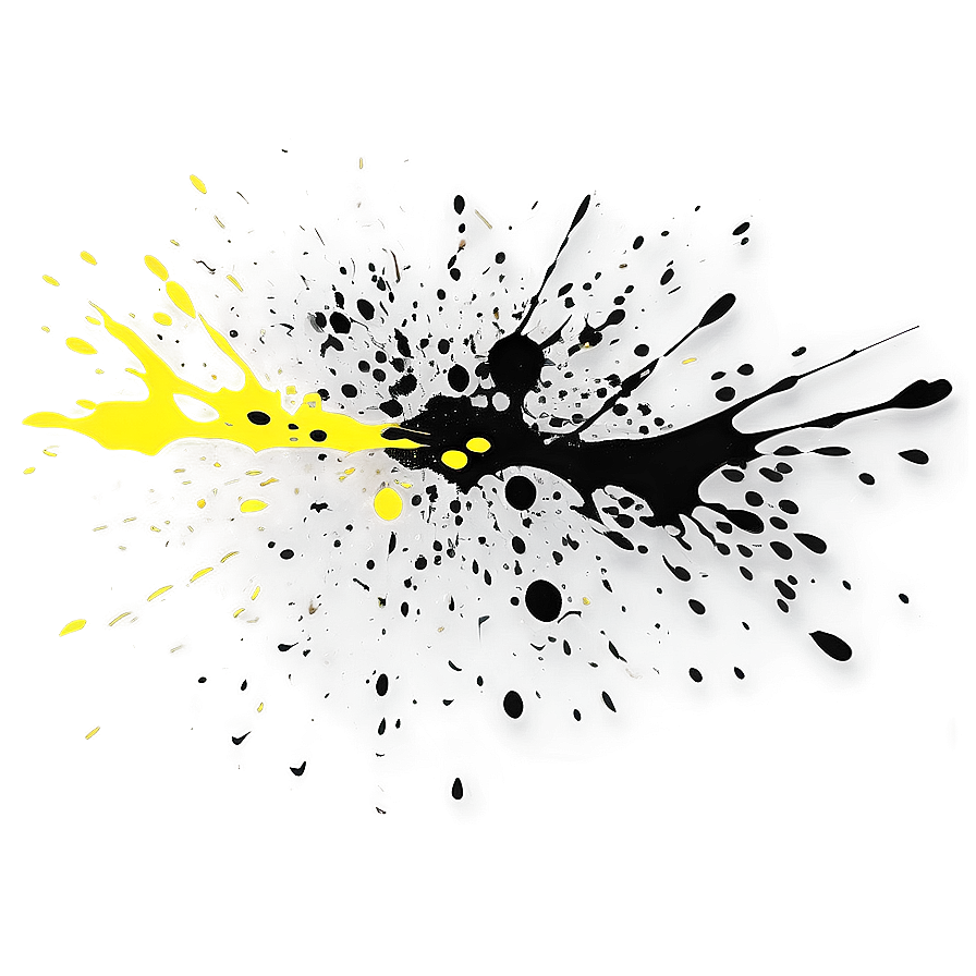 Black Splatter B PNG Image