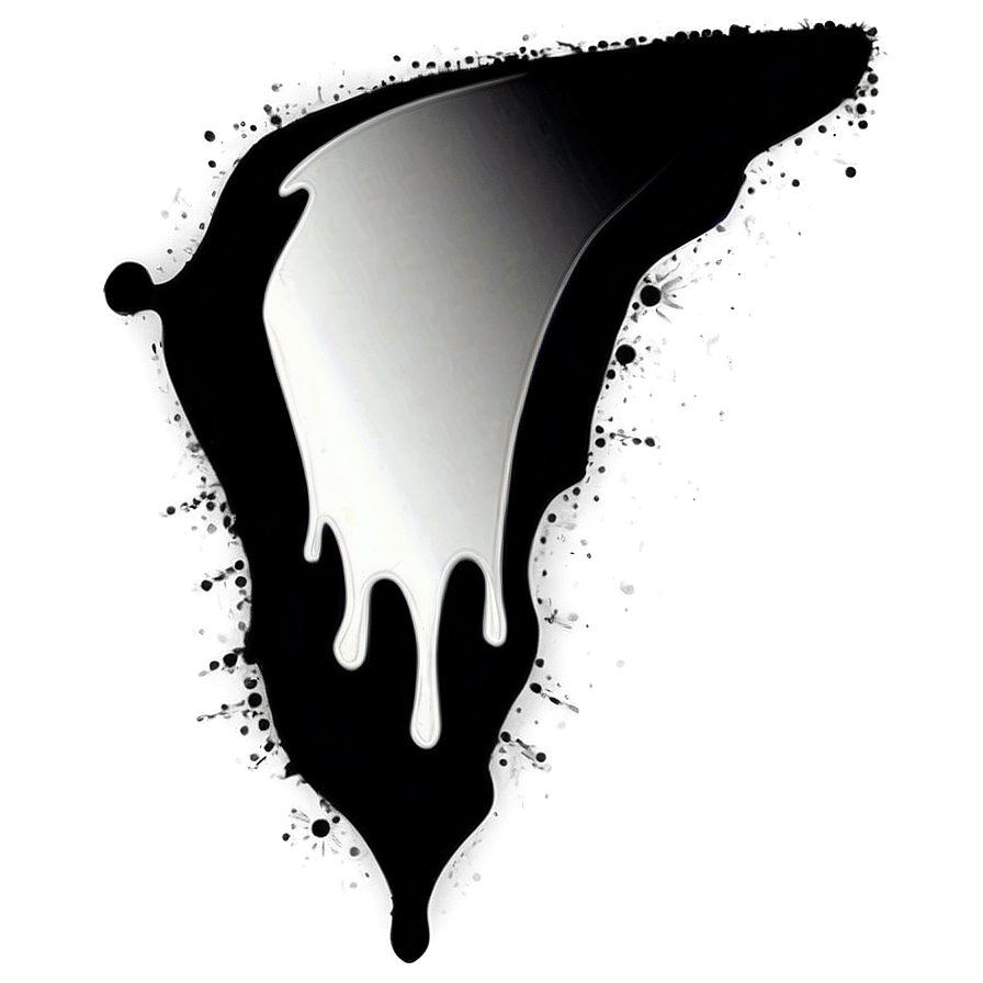 Black Splatter Paint Drip Png Fie86 PNG Image