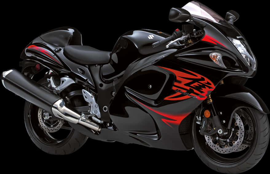 Black Sport Motorcycle H D PNG Image