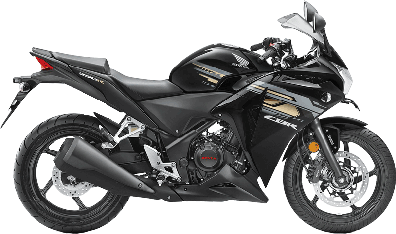 Black Sport Motorcycle Transparent Background PNG Image