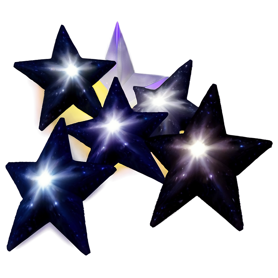 Black Star Clusters Png Rmj36 PNG Image