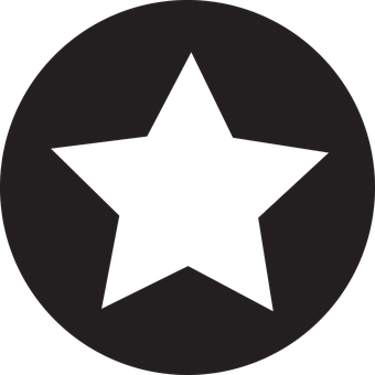 Black Star Icon PNG Image