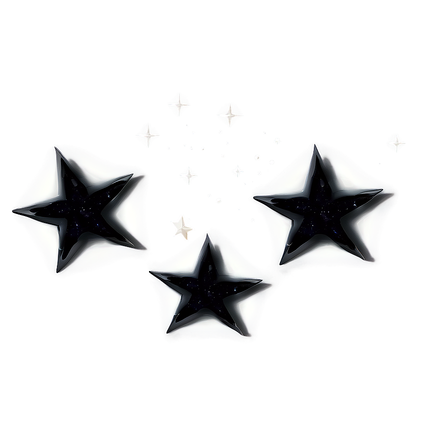 Black Stars Night Sky Png 06112024 PNG Image