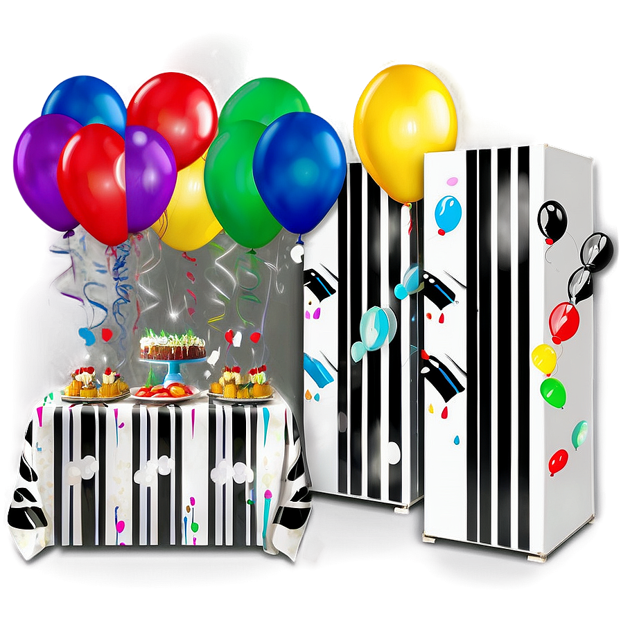 Black Stripes Party Theme Png 49 PNG Image