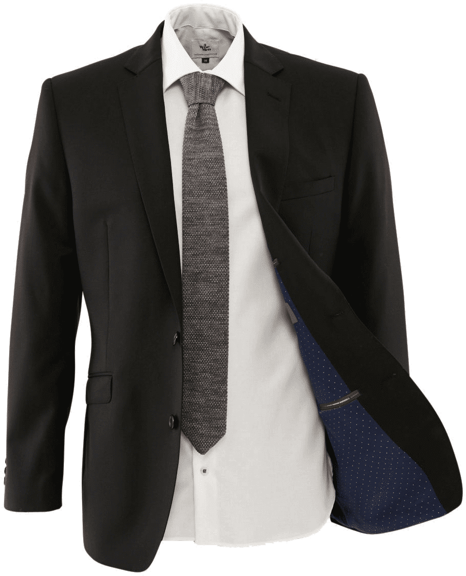 Black Suit White Shirt Tie PNG Image