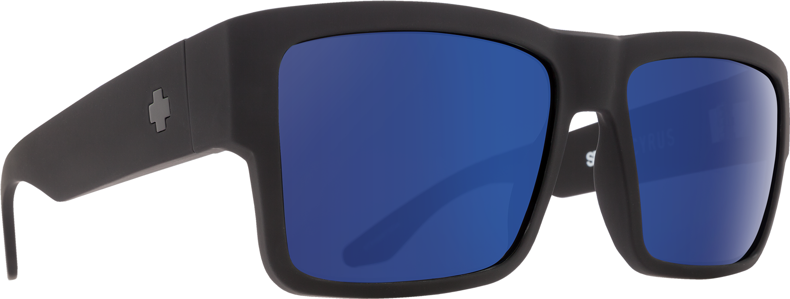 Black Sunglasses Blue Lenses PNG Image