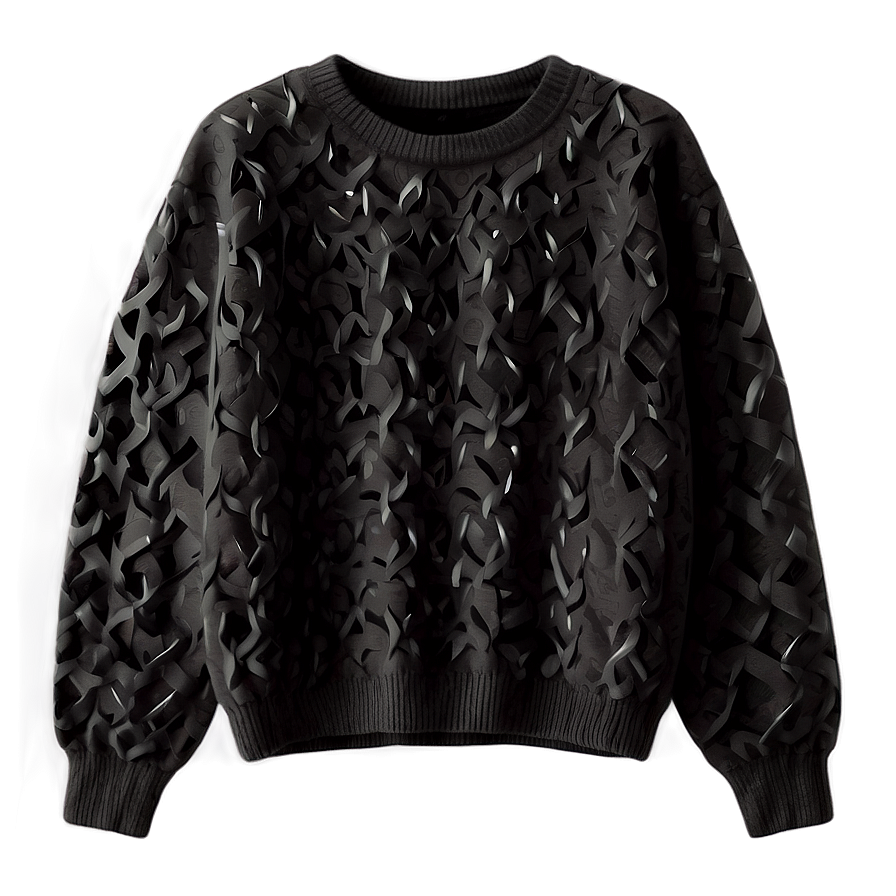 Black Sweater C PNG Image