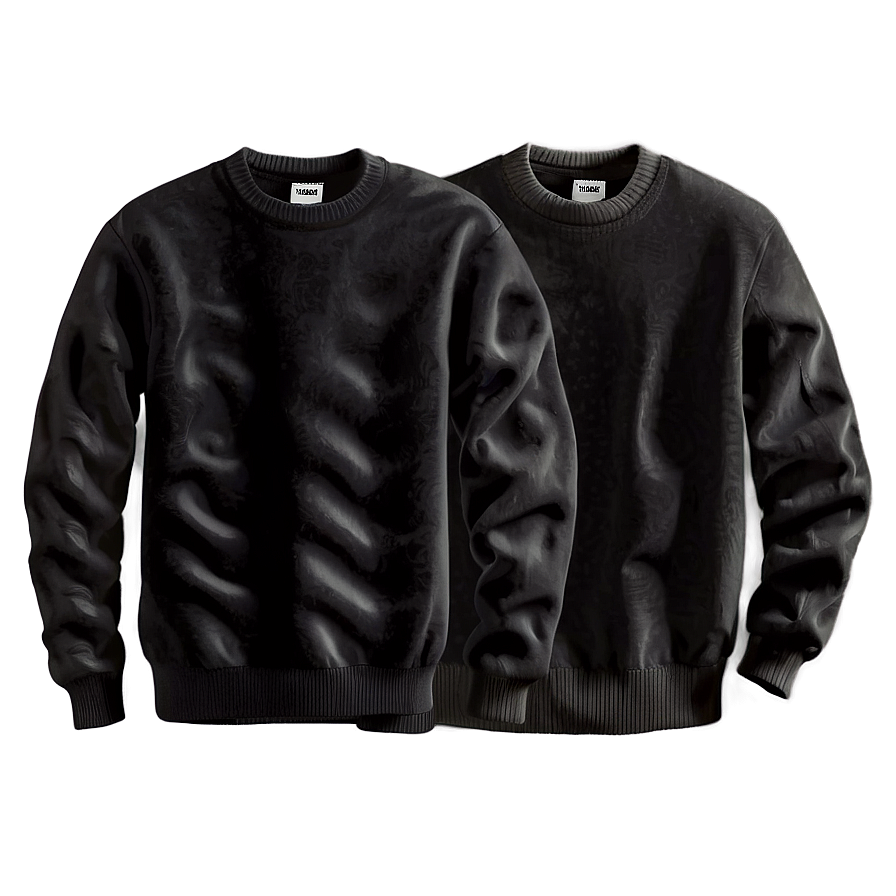 Black Sweater D PNG Image