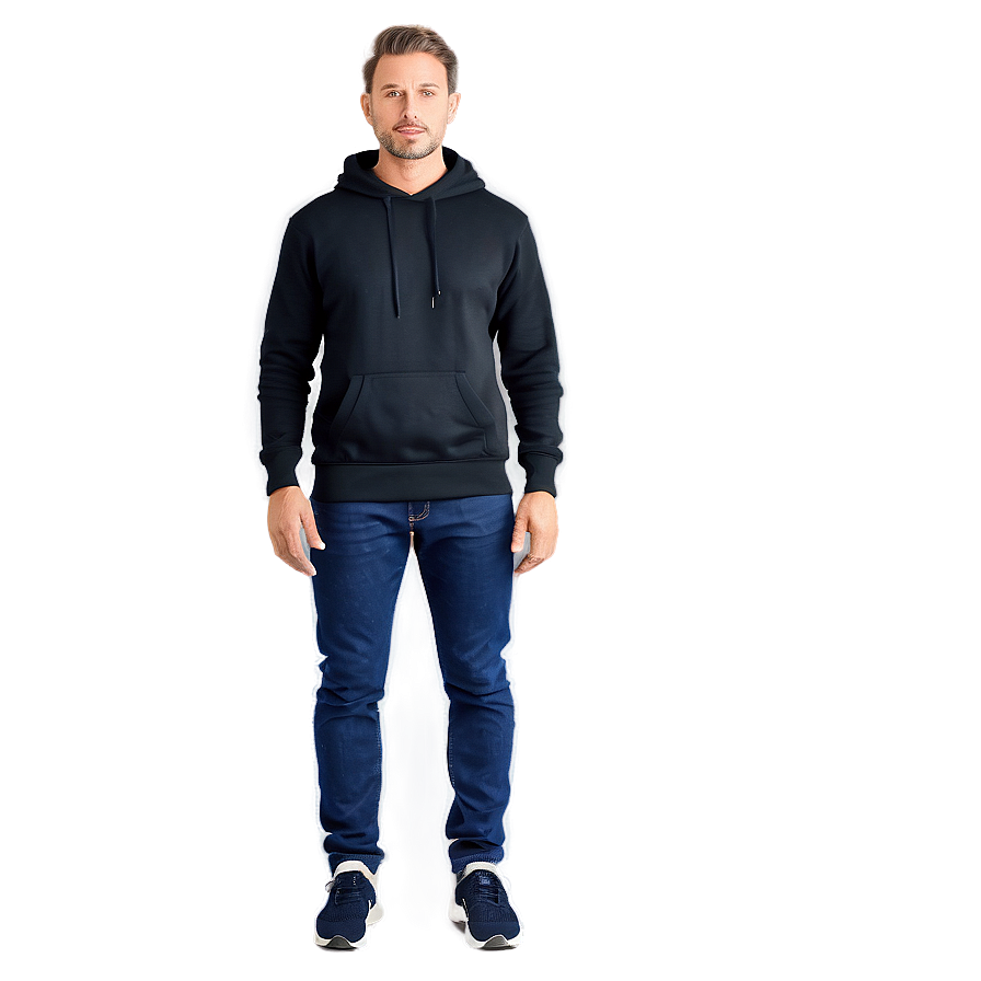 Black Sweater With Pockets Png 79 PNG Image