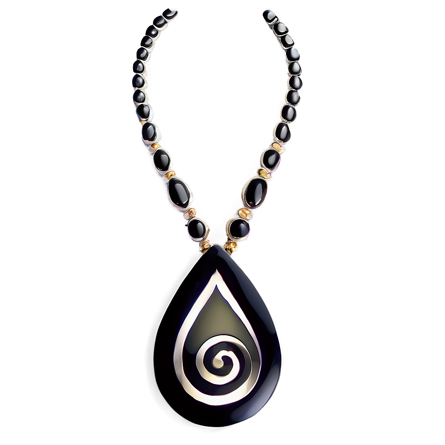 Black Swirl Jewelry Design Png Djt PNG Image