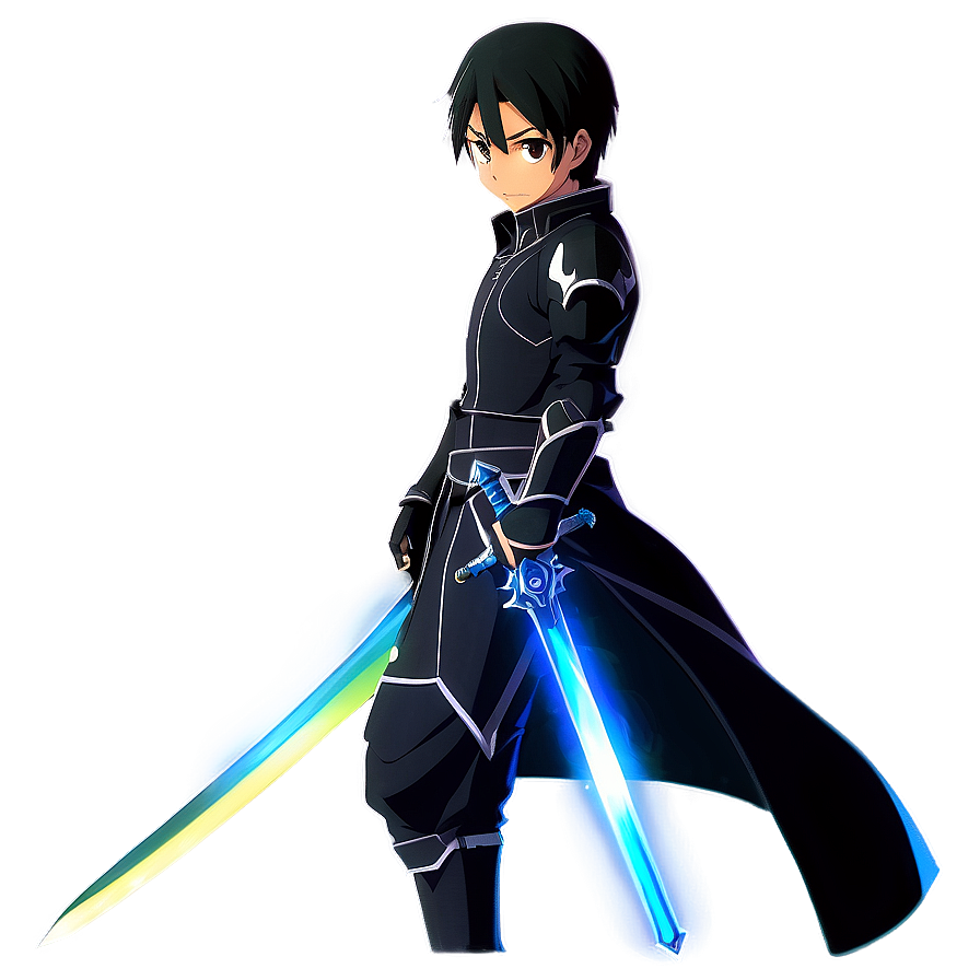 Black Swordsman Kirito Png Bpu PNG Image