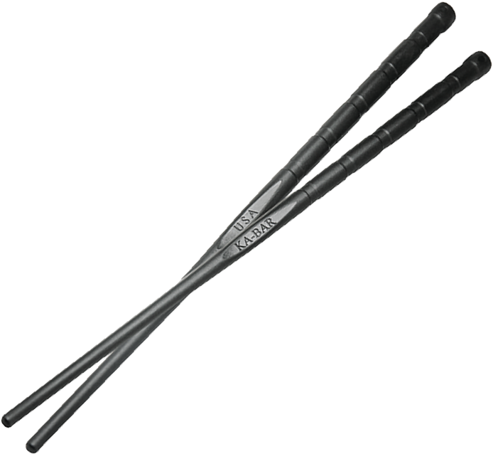 Black Tactical Chopsticks PNG Image