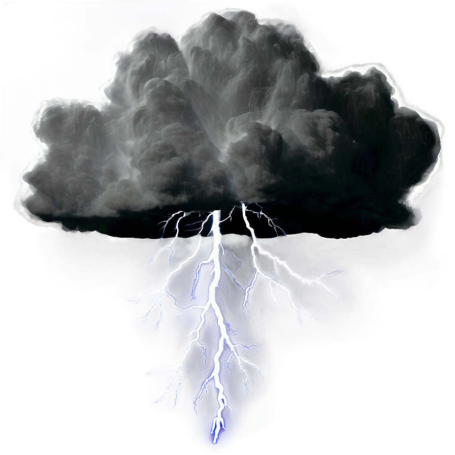 Black Thunderstorm Lightning Png 06242024 PNG Image