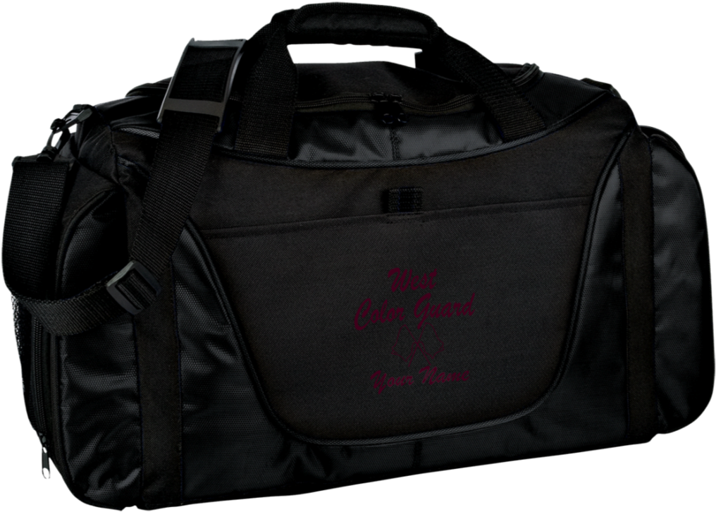 Black Travel Duffel Bag PNG Image