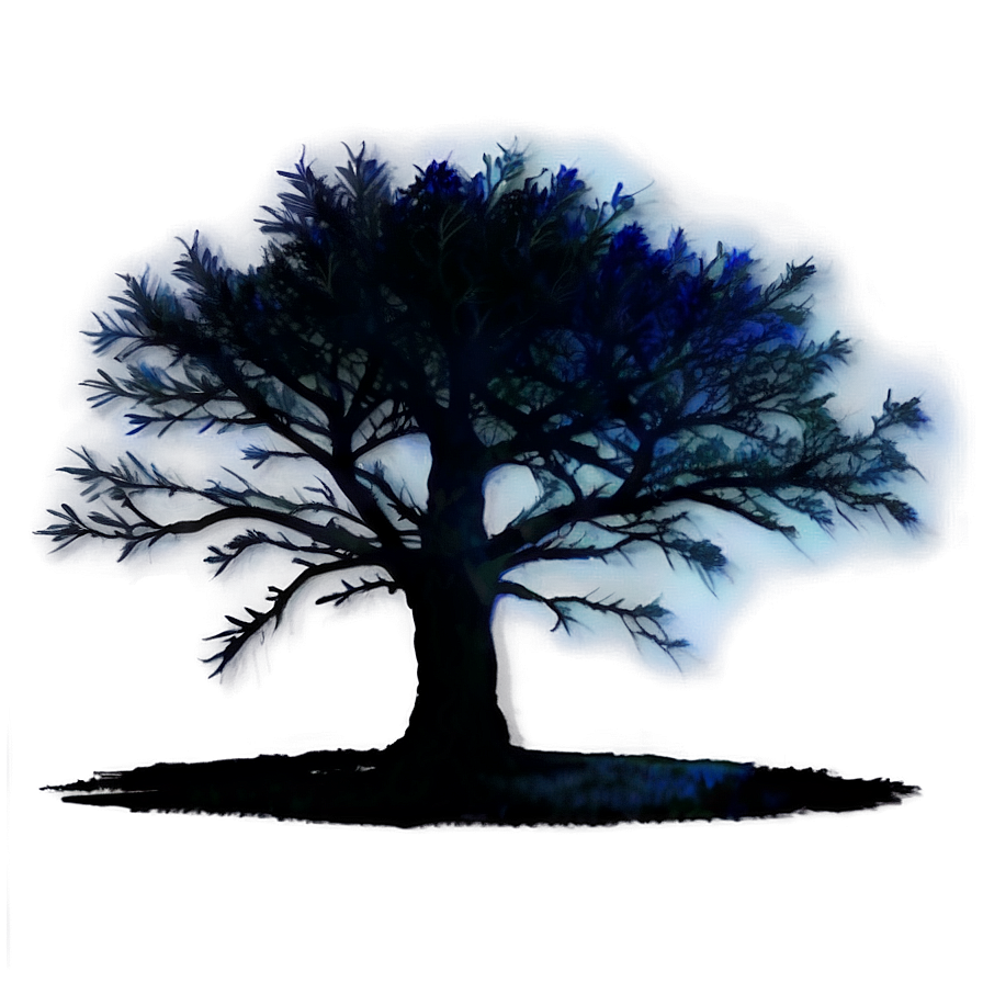 Black Tree In Night Png Eis6 PNG Image