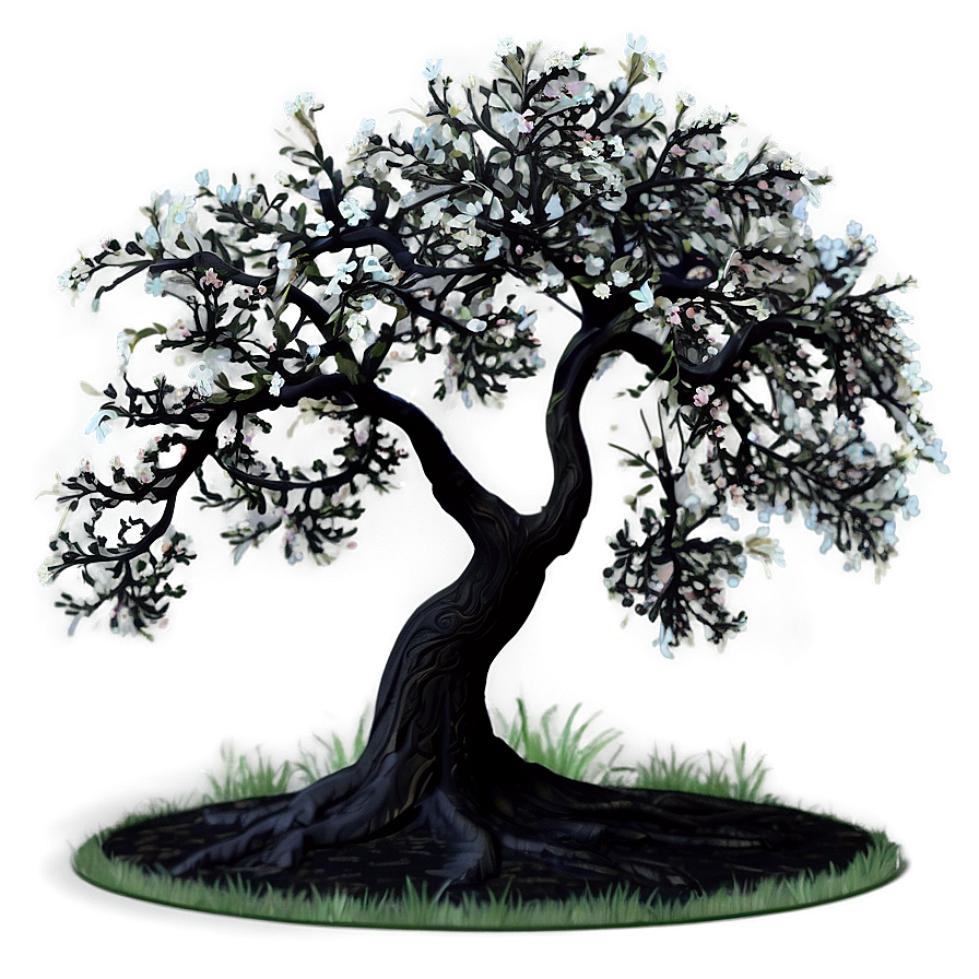 Black Tree In Spring Png 12 PNG Image