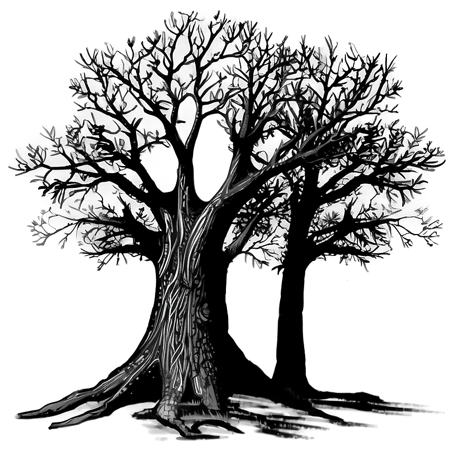 Black Tree Shadow Png Xwy32 PNG Image