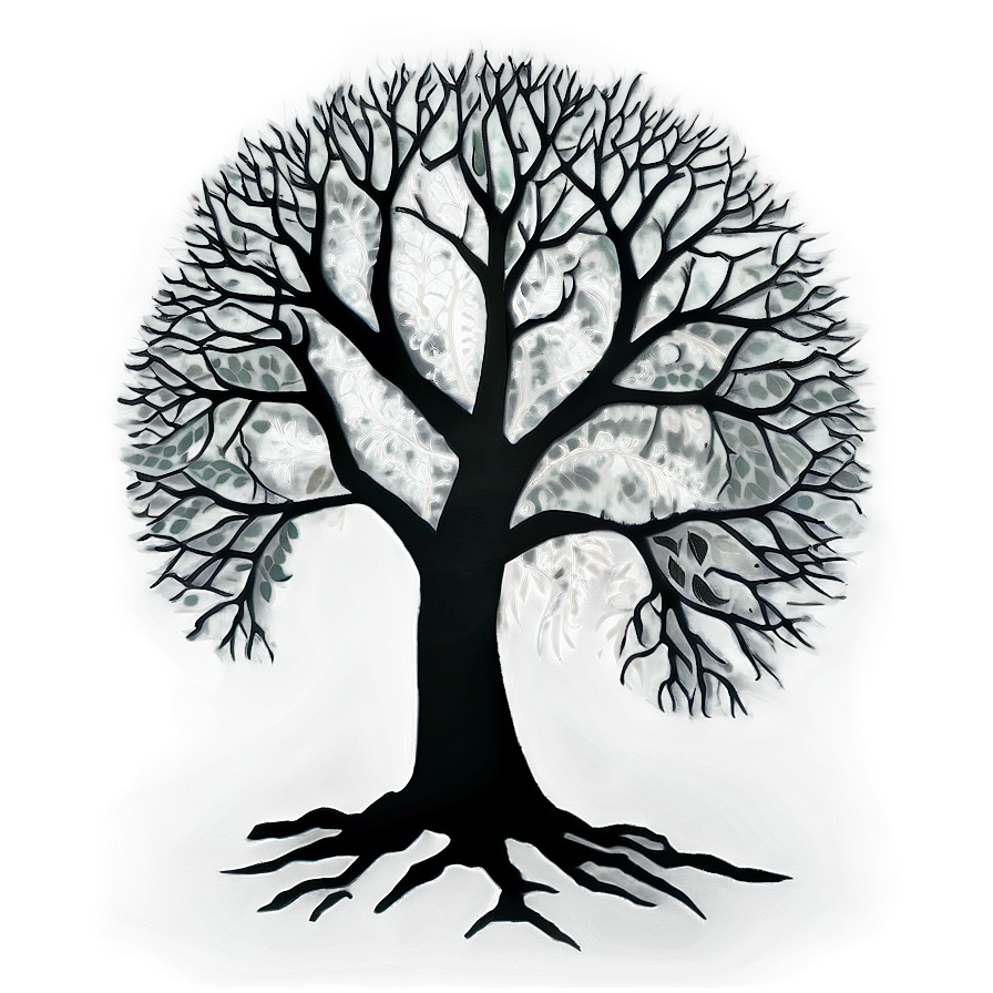 Black Tree Tattoo Design Png 06212024 PNG Image