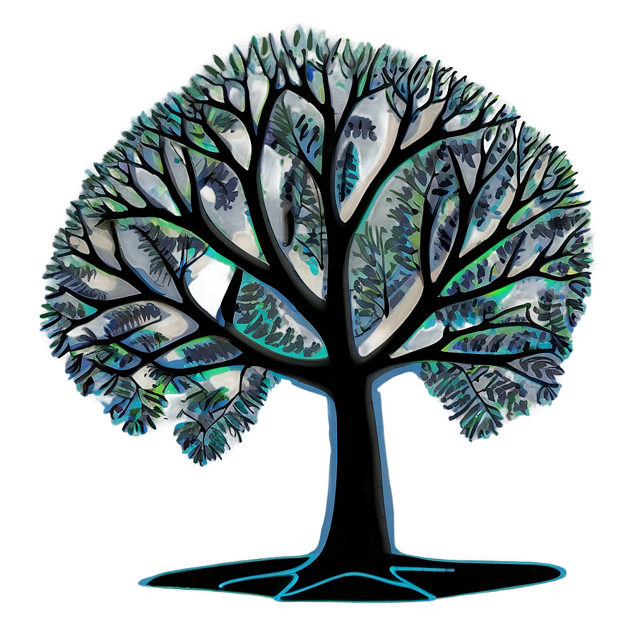 Black Trees Drawing Png Ldw34 PNG Image