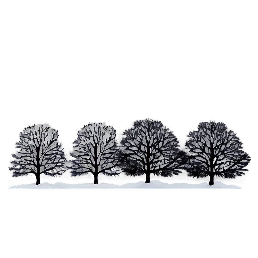 Black Trees On Hill Png 38 PNG Image