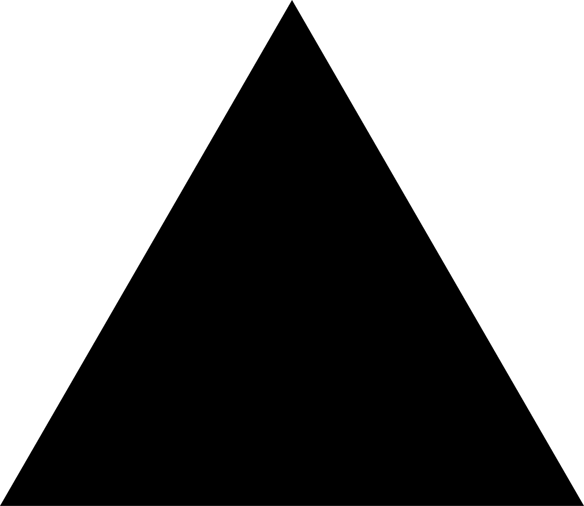 Black Triangle Graphic PNG Image