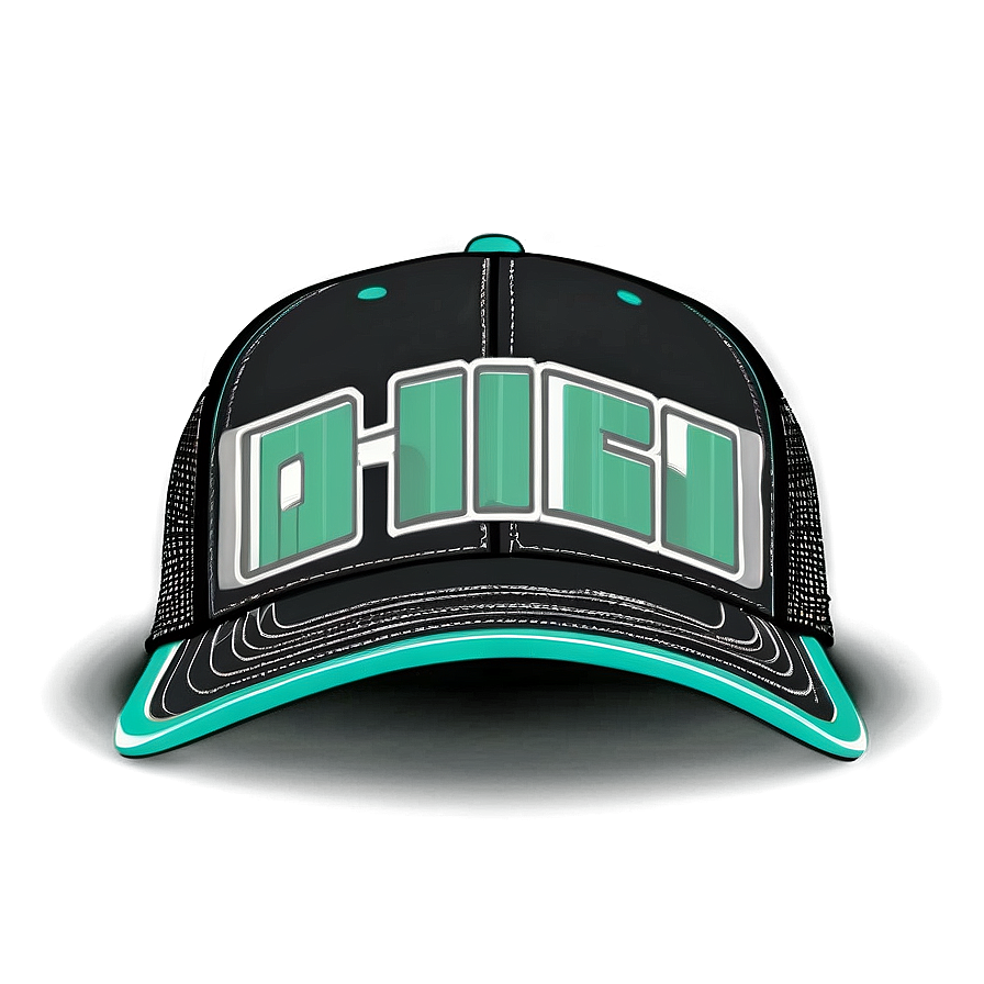 Black Trucker Hat With Mesh Back Png Dlc74 PNG Image