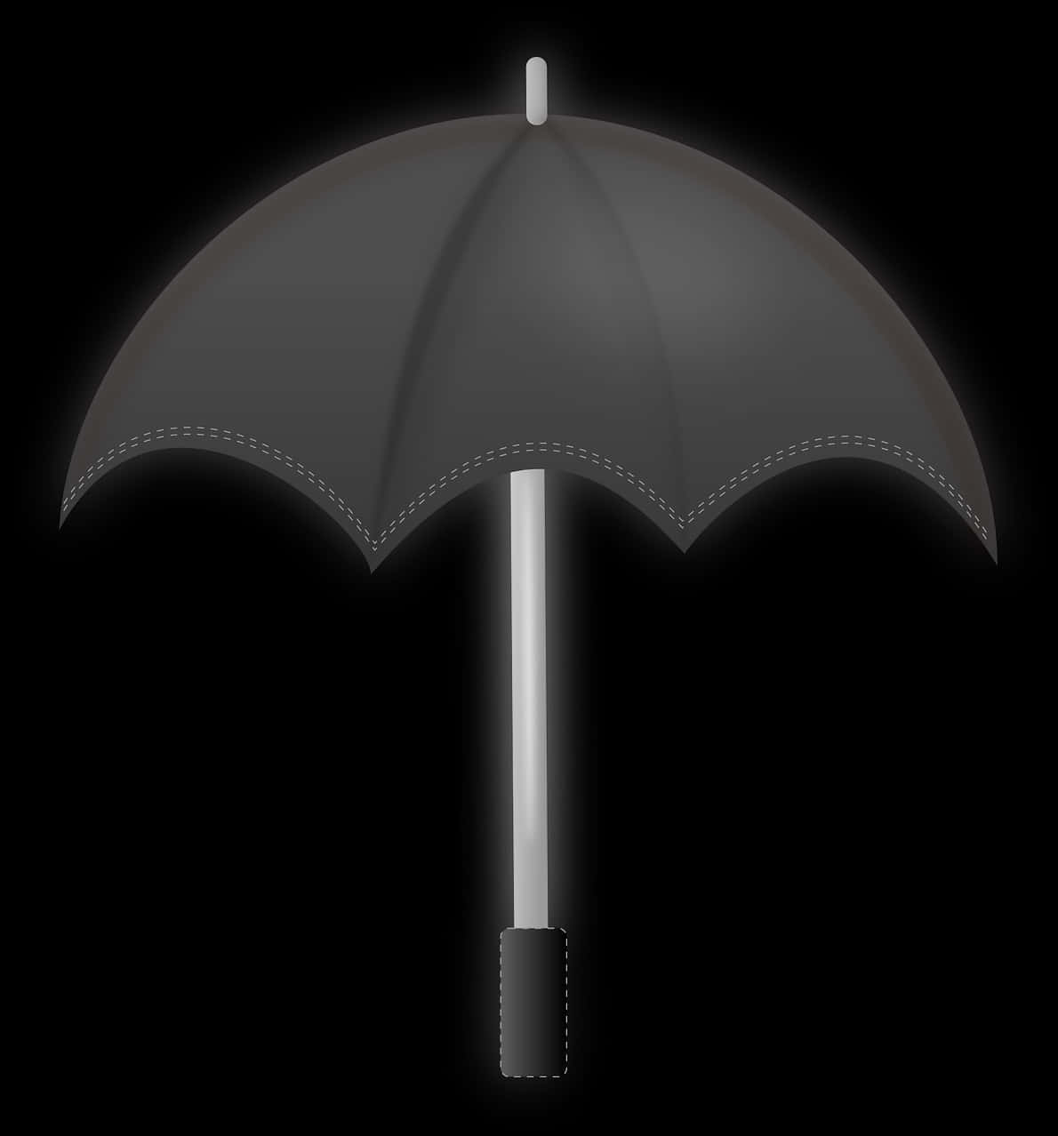 Black Umbrella Graphic PNG Image