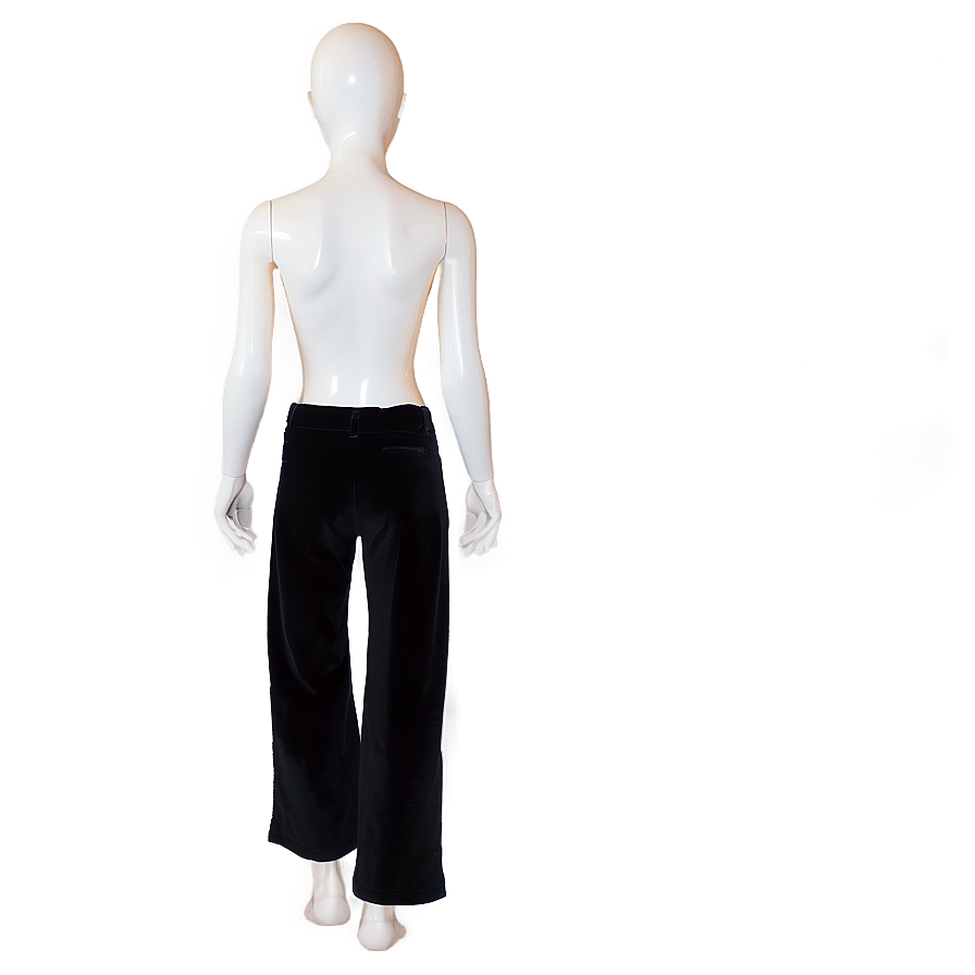 Black Velvet Pants Png 06212024 PNG Image