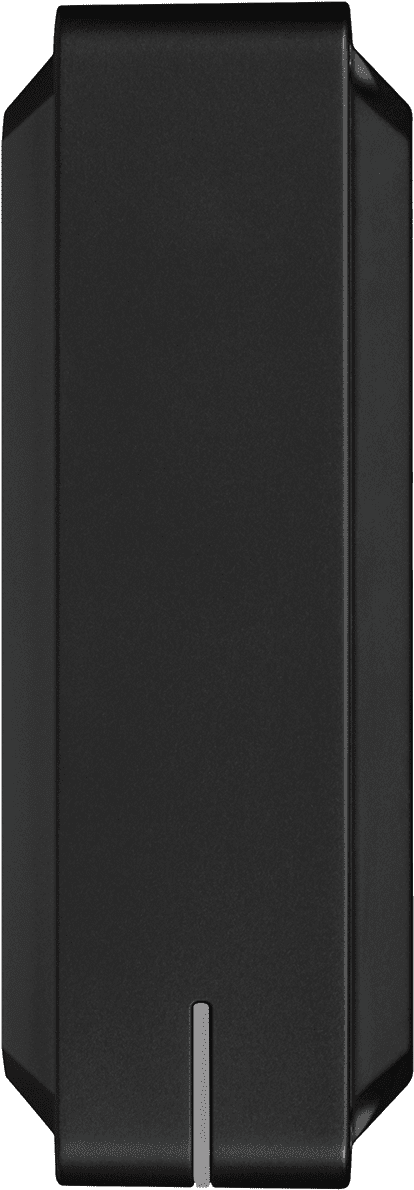 Black Vertical Computer Tower Case PNG Image