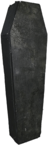 Black Vintage Coffin PNG Image