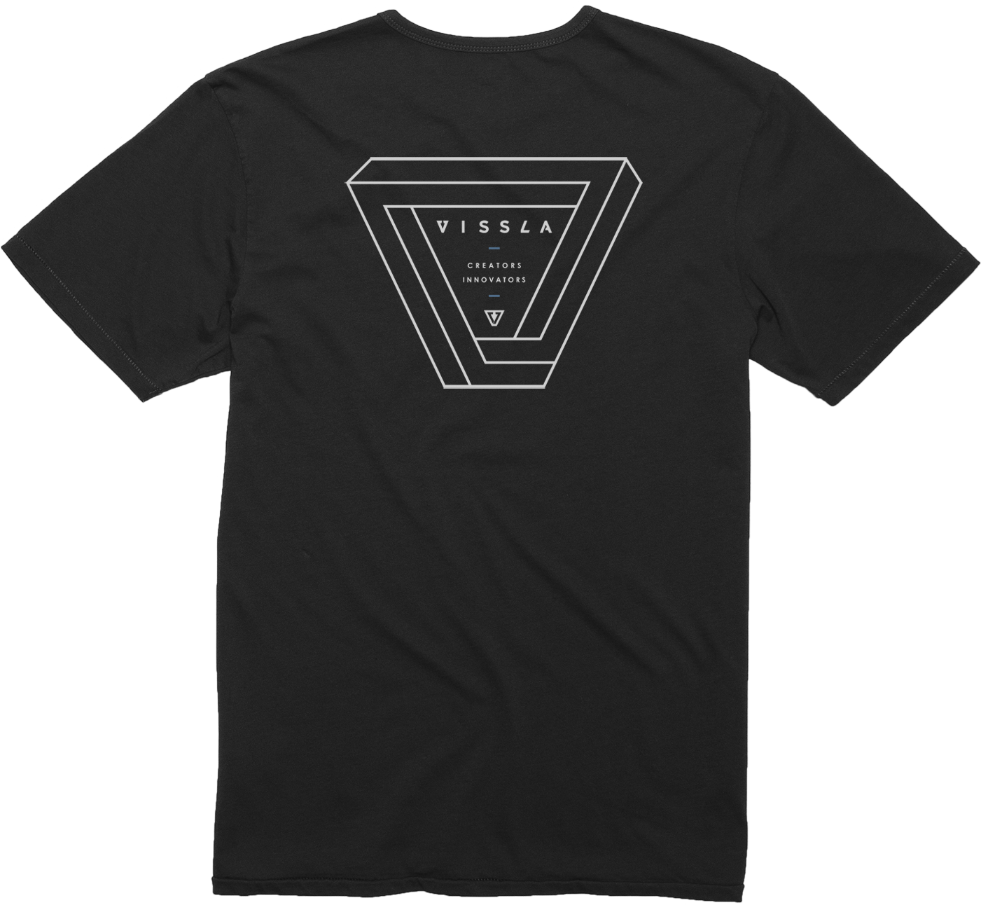 Black Vissla T Shirt Graphic PNG Image