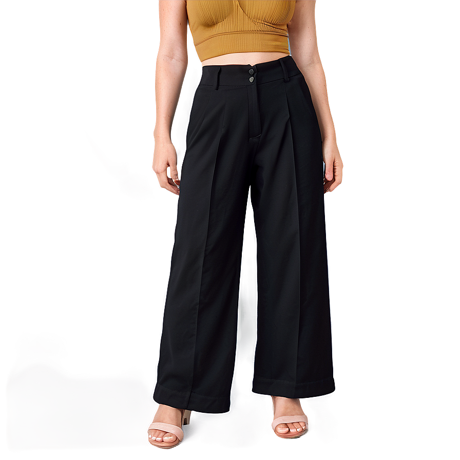 Black Wide Leg Pants Png 06212024 PNG Image