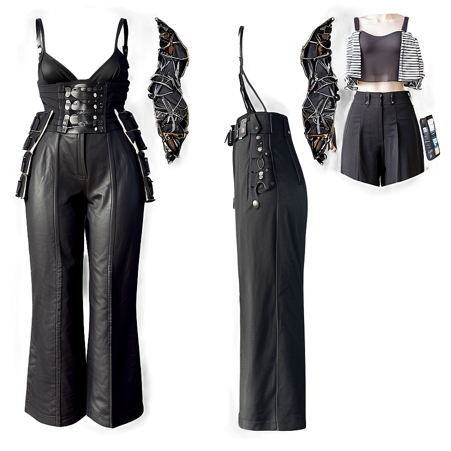 Black Wide Leg Pants Png 06212024 PNG Image