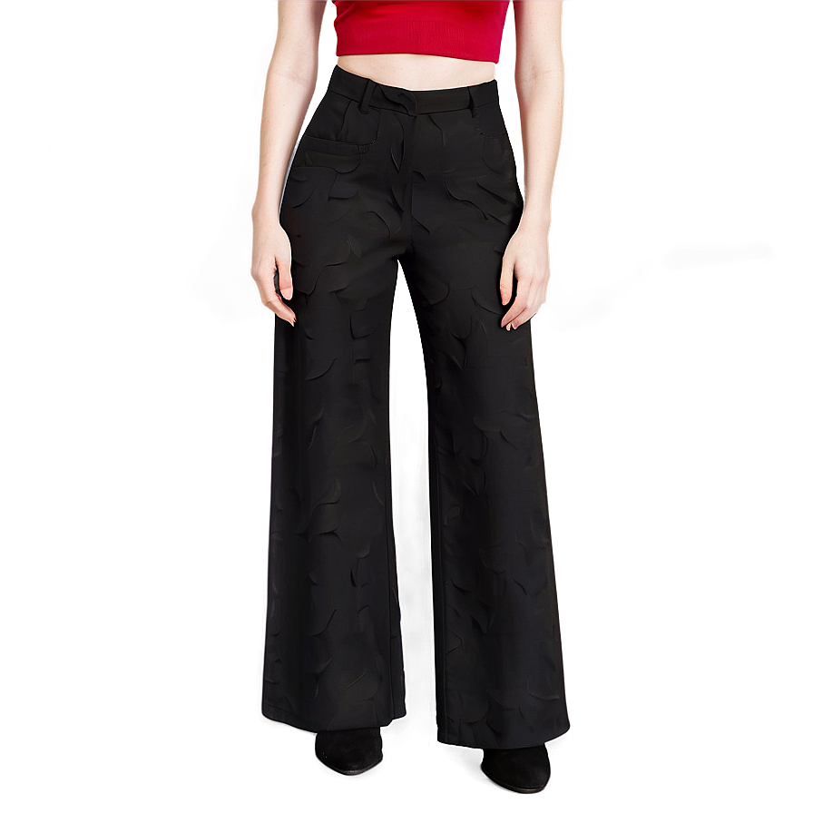 Black Wide Leg Pants Png 5 PNG Image