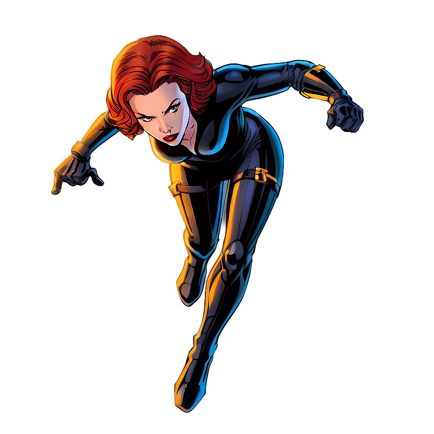 Black Widow Comic Art Png Oyx9 PNG Image