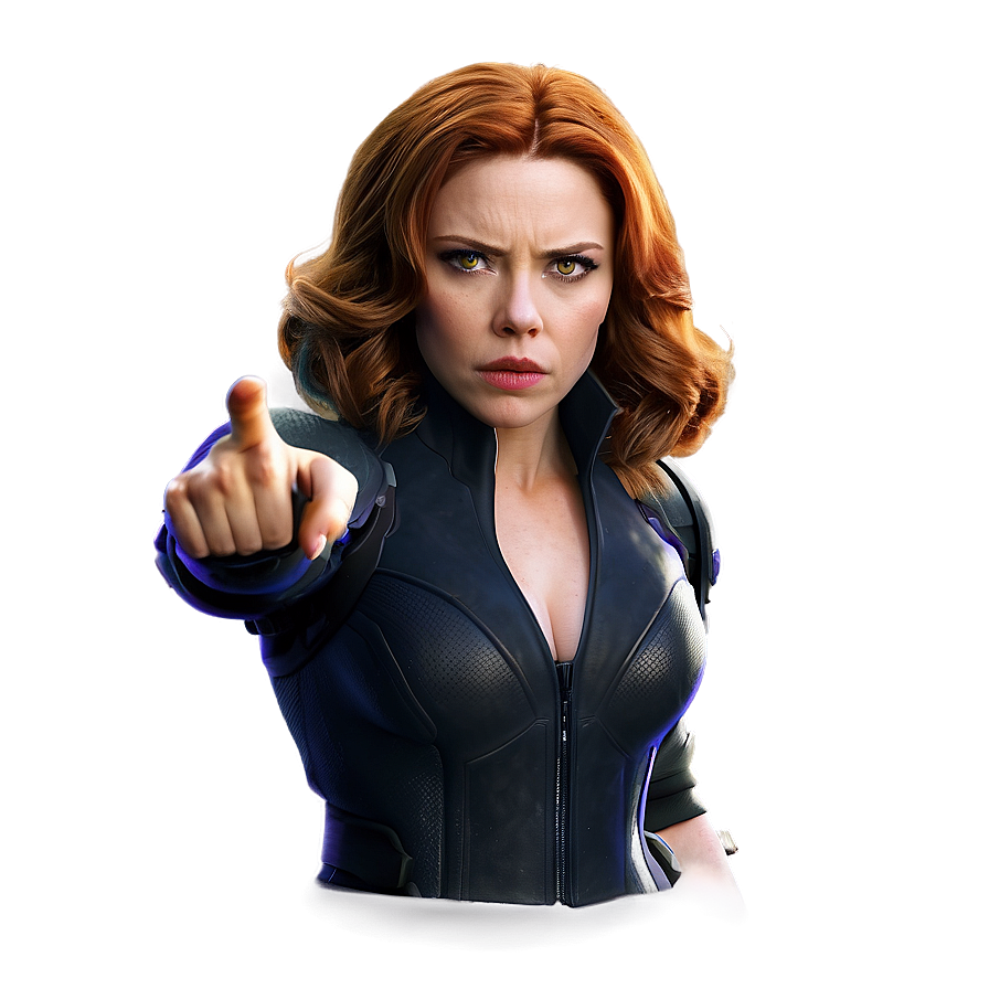 Black Widow In Suit Png 47 PNG Image