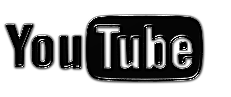 Black You Tube Logo PNG Image