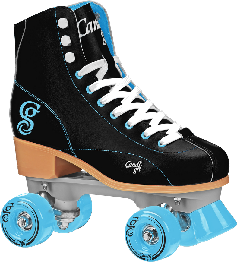 Blackand Blue Quad Roller Skate PNG Image