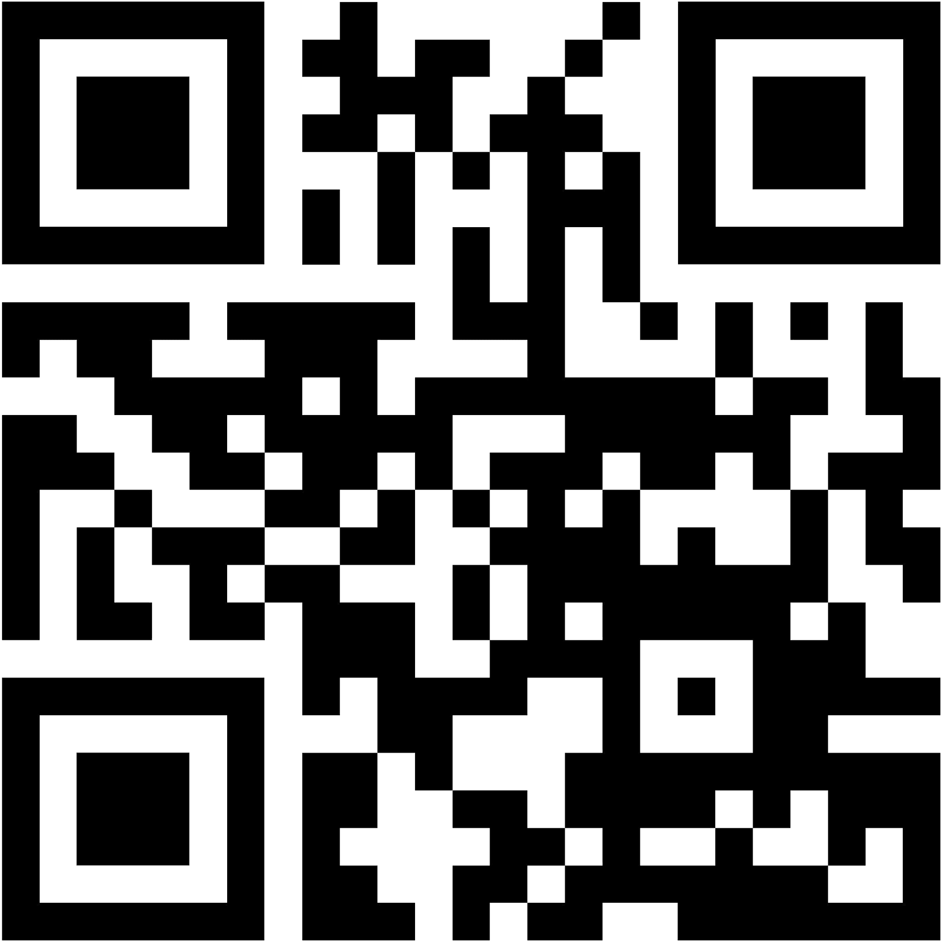 Blackand White Q R Code Pattern PNG Image