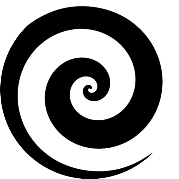 Blackand White Spiral Graphic PNG Image