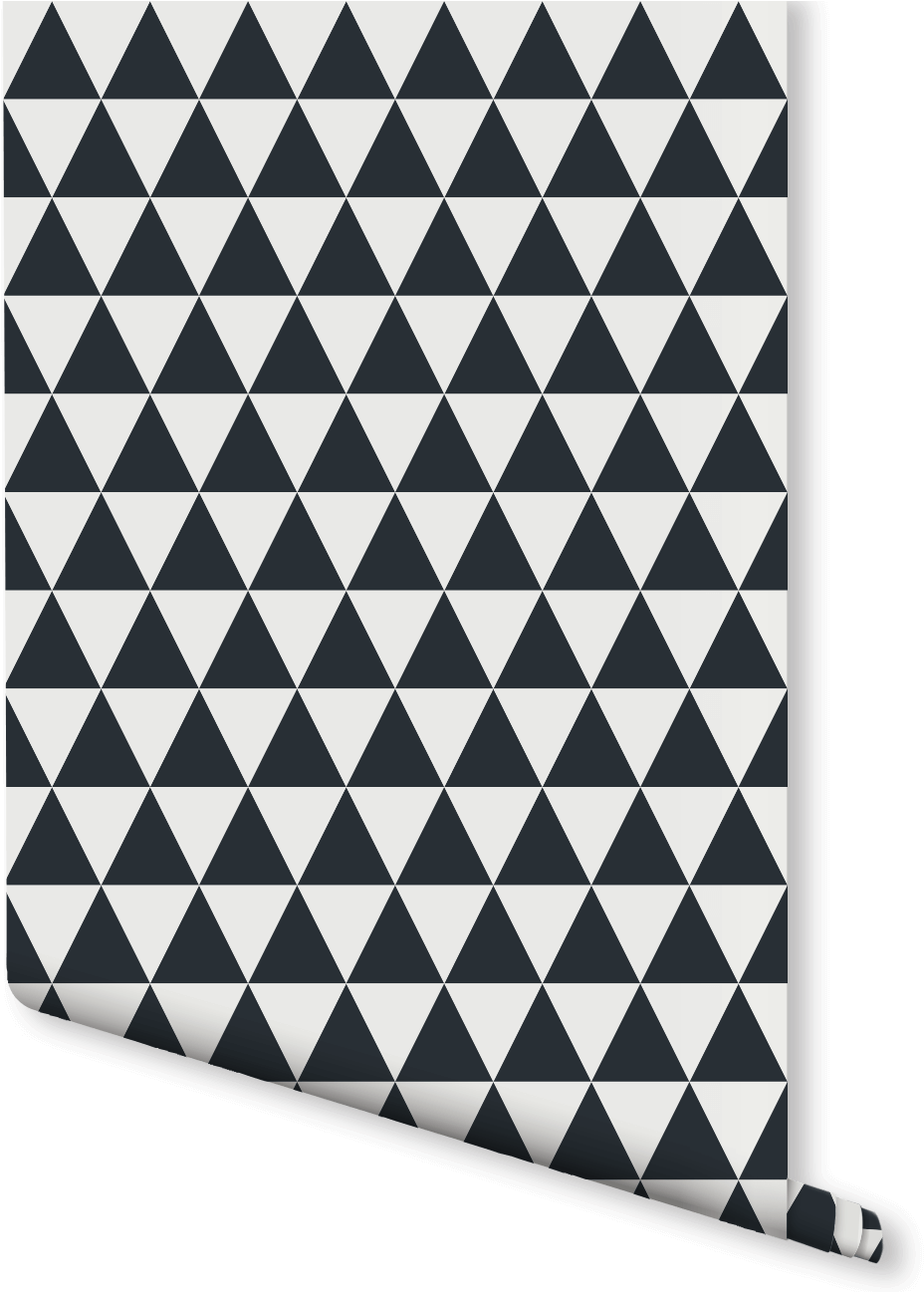 Blackand White Triangle Pattern PNG Image