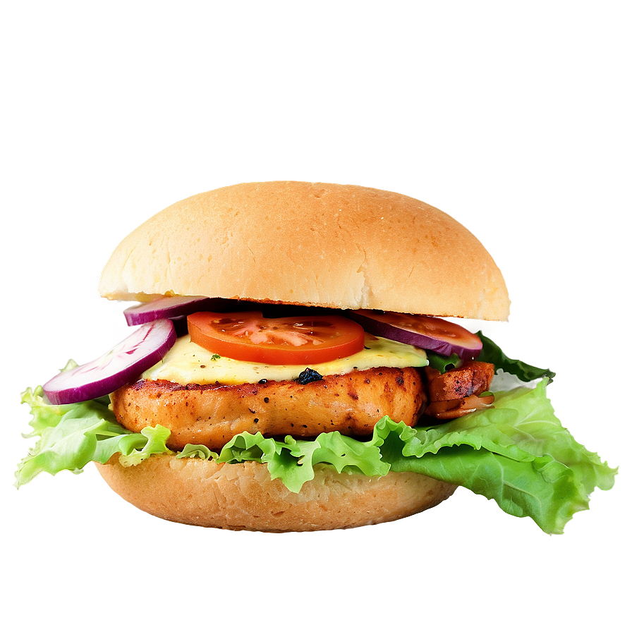 Blackened Chicken Sandwich Png Ylb57 PNG Image