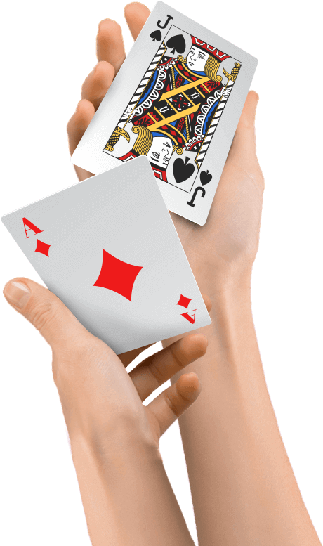 Blackjack Hand Aceand Jack PNG Image