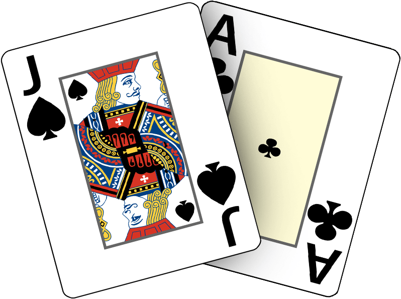 Blackjack Hand Aceand Jack PNG Image